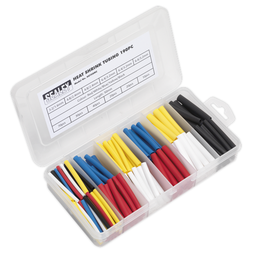 [HST50MC] Heat Shrink Tubing Assortment 50mm 190pc - Mixed Colours