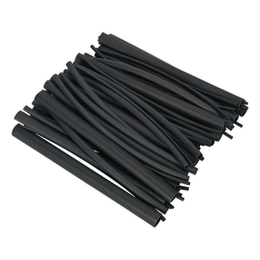 [HSTAL72B] Adhesive Lined Heat Shrink Tubing Assortment 200mm 72pc - Black