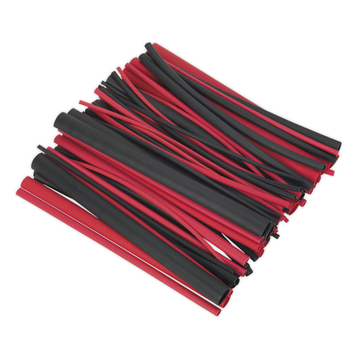 [HSTAL72BR] Adhesive Lined Heat Shrink Tubing Assortment 200mm 72pc - Black & Red