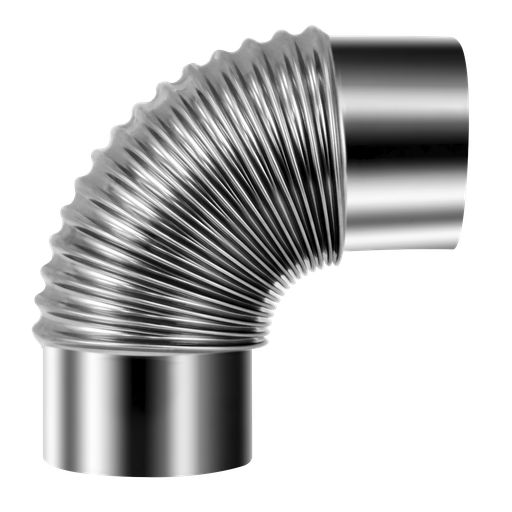 [IREX3] Stainless Steel Exhaust/Flue 90° Bend for IR13/IR16 100mm