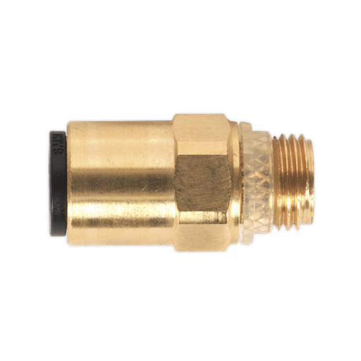 [JGBC618] John Guest® Speedfit® Brass SuperThread Straight Adaptor 6mm x 1/8"BSP - Pack of 2