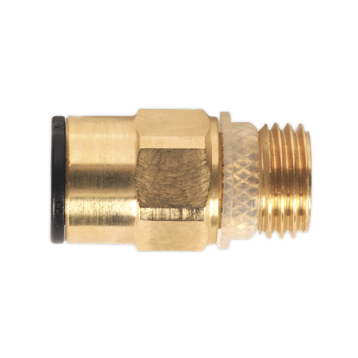 [JGBC814] John Guest® Speedfit® Brass SuperThread Straight Adaptor 8mm x 1/4"BSP - Pack of 2