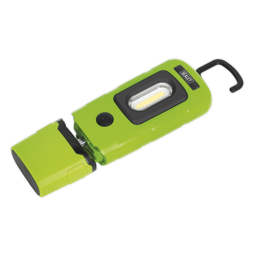 [LED3601G] Rechargeable 360° Inspection Light 3W COB & 1W SMD LED - Green
