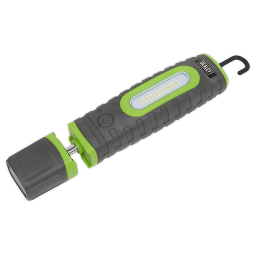 [LED3606G] Rechargeable 360° Inspection Lamp 15W & 3W SMD LED - Green
