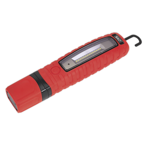 [LED360R] Rechargeable 360° Inspection Light 8W & 3W SMD LED - Red