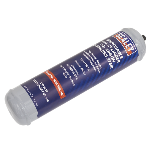 [MIG/MIX/100] Disposable Carbon Dioxide/Argon Gas Cylinder 100g
