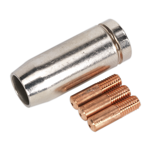 [MIG954] Conical Nozzle x 1 Contact Tip 0.8mm x 3 MB14