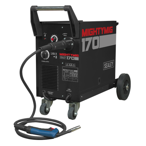 [MIGHTYMIG170] Professional Gas/Gasless MIG Welder with Euro Torch 170A