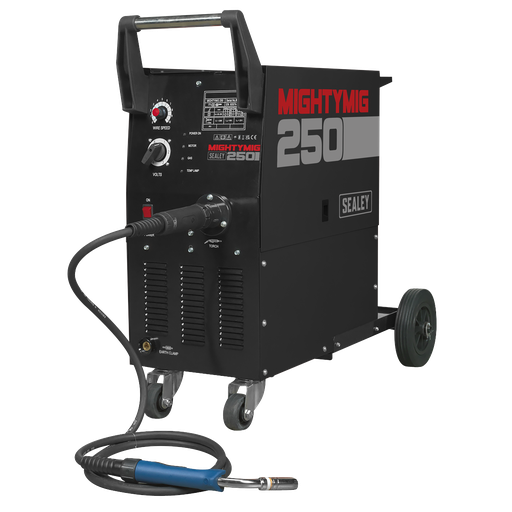 [MIGHTYMIG250] Professional Gas/Gasless MIG Welder with Euro Torch 250A