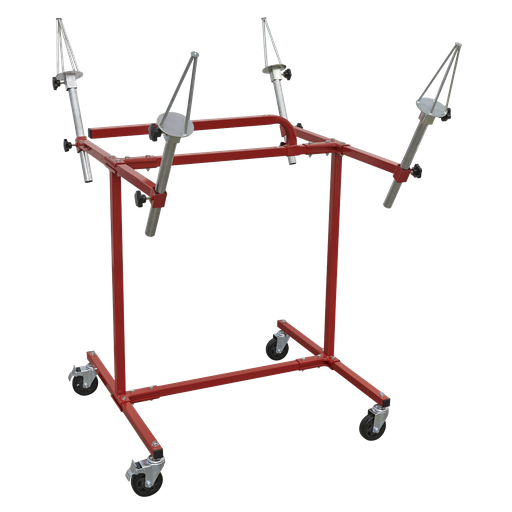 [MK71] Alloy Wheel Painting/Repair Stand 4 Wheel Capacity