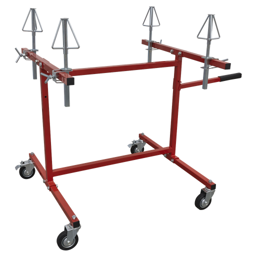 [MK74] Alloy Wheel Repair/Painting Stand 4 Wheel Capacity
