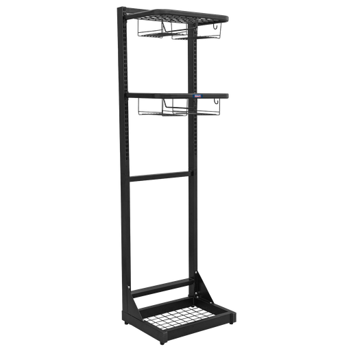 [MS081FS] Motorcycle Helmet & Gear Tidy, Freestanding