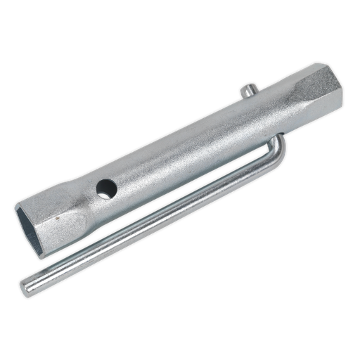[MS158] Long Reach Double End Spark Plug Box Spanner with L-Bar 17/21mm