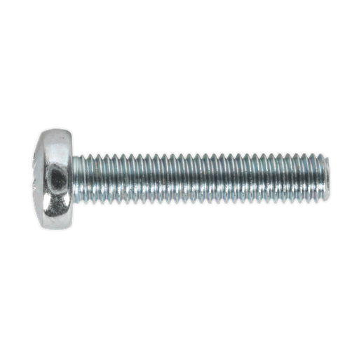 [MSP525] Zinc Plated Pan Head Pozi Machine Screw M5 x 25mm, DIN 7985Z - Pack of 50