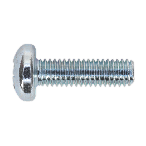 [MSP620] Zinc Plated Pan Head Pozi Machine Screw M6 x 20mm, DIN 7985Z - Pack of 50