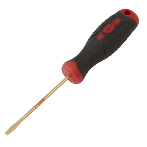 [NS092] Screwdriver Slotted 3 x 75mm - Non-Sparking