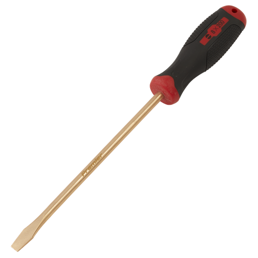 [NS095] Screwdriver Slotted 8 x 200mm - Non-Sparking
