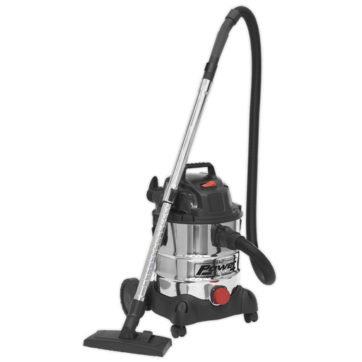 [PC200SD] Vacuum Cleaner Wet & Dry Stainless Drum 20L 1250W/230V