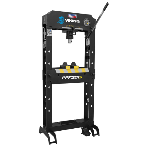 [PPF301S] Viking Floor Type Air/Hydraulic Press with Sliding Ram and Foot Pedal 30 Tonne