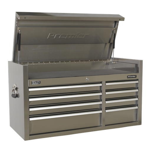 [PTB104008SS] Premier™ Heavy-Duty Extra-Wide Topchest 8 Drawer 1055mm - Stainless Steel