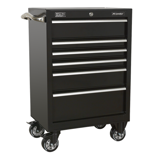 [PTB67506] Premier™ Heavy-Duty Rollcab 6 Drawer 675mm - Black
