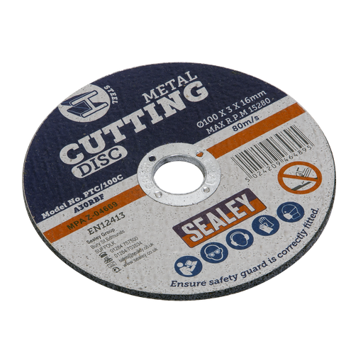 [PTC/100C] 100 x 3mm Cutting Disc 16mm Bore