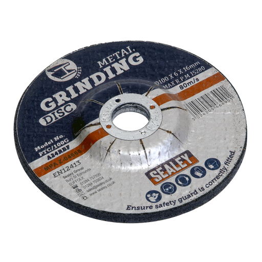 [PTC/100G] 100 x 6mm Grinding Disc 16mm Bore