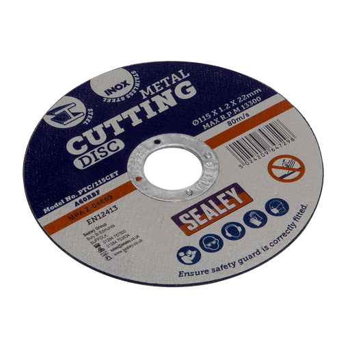 [PTC/115CET] 115 x 1.2mm Cutting Disc 22mm Bore