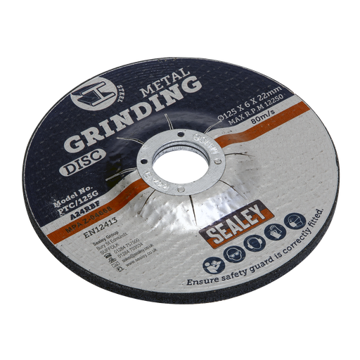 [PTC/125G] 125 x 6mm Grinding Disc 22mm Bore
