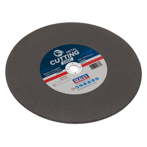[PTC/30020C] 300 x 3.2mm Flat Metal Cutting Disc 20mm Bore
