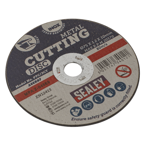 [PTC/3CT] 75 x 1.2mm Cutting Disc 10mm Bore