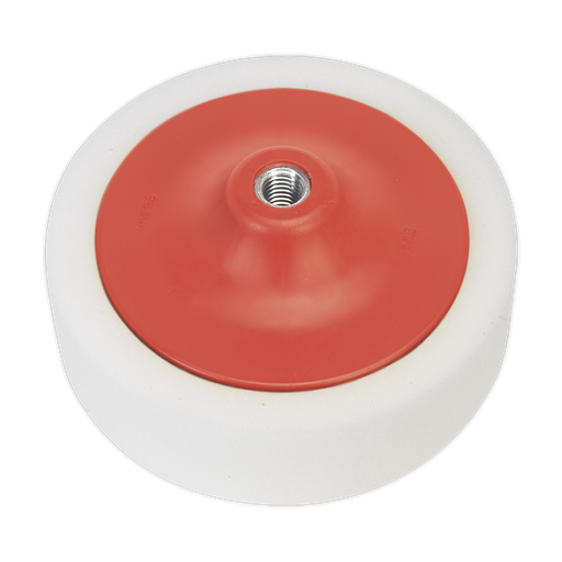 [PTC/CH/M14-W] 150 x 50mm Buffing & Polishing Foam Head M14 x 2mm - White/Dense