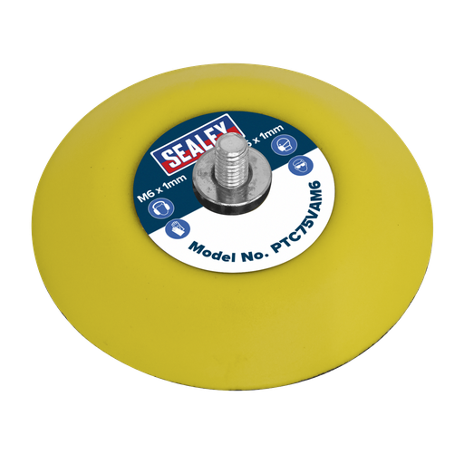 [PTC75VAM6] 71mm Hook-and-Loop Backing Pad M6 x 1mm