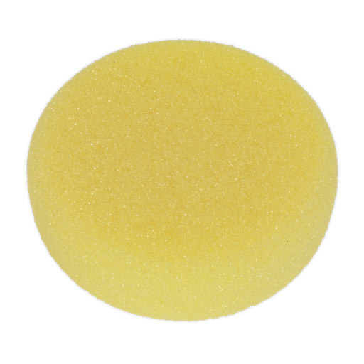 [PTCCHV150Y] Hook-and-Loop Buffing & Polishing Foam Head 150 x 50mm - Yellow/Coarse