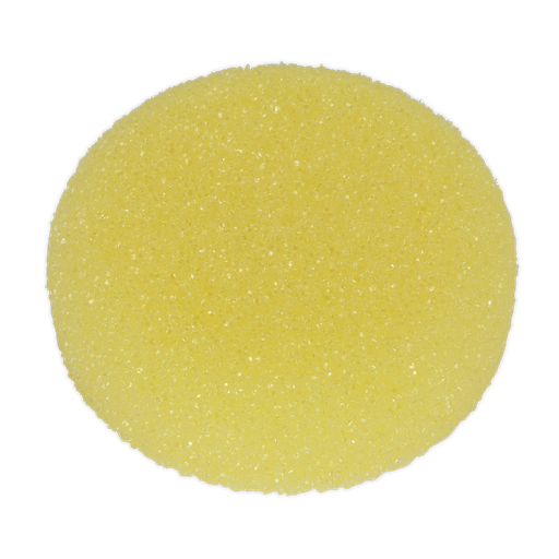 [PTCCHV79Y] Hook-and-Loop Buffing & Polishing Foam Head 80 x 25mm - Yellow/Coarse