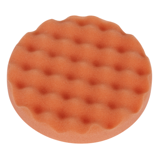 [PTCCHW150O] Hook-and-Loop Buffing & Polishing Foam Head 150 x 25mm - Orange/Firm