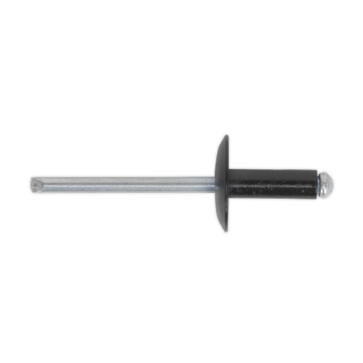 [RAB4814L] Aluminium Large Flange Rivet 4.8 x 14mm, Black - Pack of 200