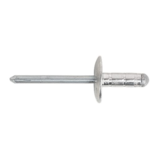 [RM4819L] Aluminium Multi-Grip Large Flange Rivet 4.8 x 19mm - Pack of 200