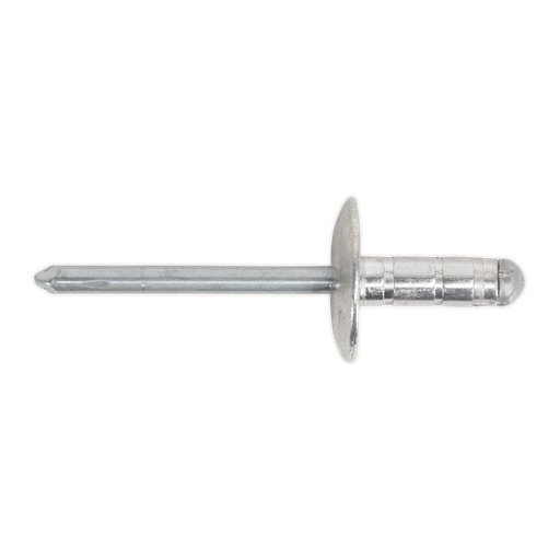 [RM4827L] Aluminium Multi-Grip Large Flange Rivet 4.8 x 27mm - Pack of 100