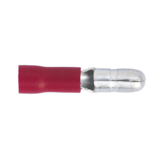 [RT11] Male Bullet Terminal 4mm, Red - Pack of 100