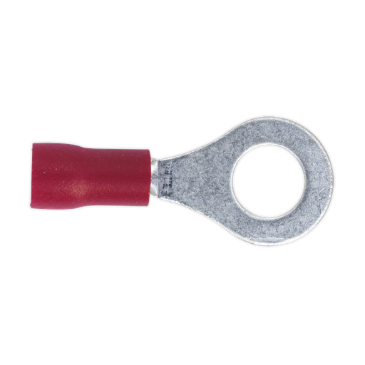 [RT26] Easy-Entry Ring Terminal 6.4mm (1/4"), Red - Pack of 100