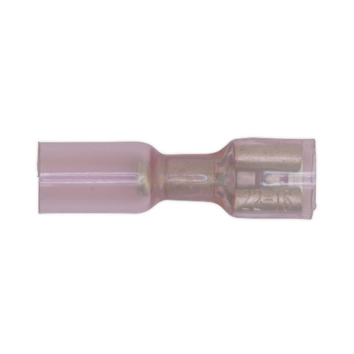 [RTSPF25] Heat Shrink Push-On Female Terminal 6.4mm, Red - Pack of 25