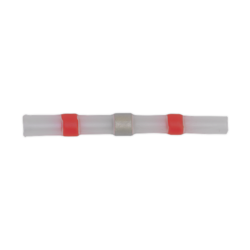 [RTSSB25] Heat Shrink Butt Connector Solder Terminal 22-18 AWG, Red - Pack of 25