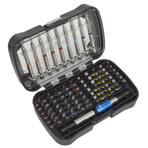 [S01038] Siegen Colour-Coded Power Tool Bit Set 71pc