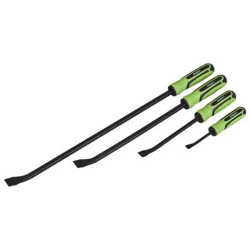 [S01138] Siegen Heavy-Duty Angled Pry Bar Set with Hammer Cap 4pc
