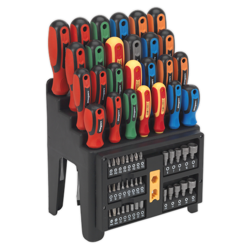 [S01152] Siegen Screwdriver, Bit & Nut Driver Set 61pc
