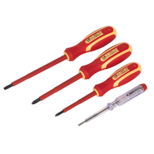 [S01155] Siegen Electrician's Screwdriver Set 4pc - VDE Approved
