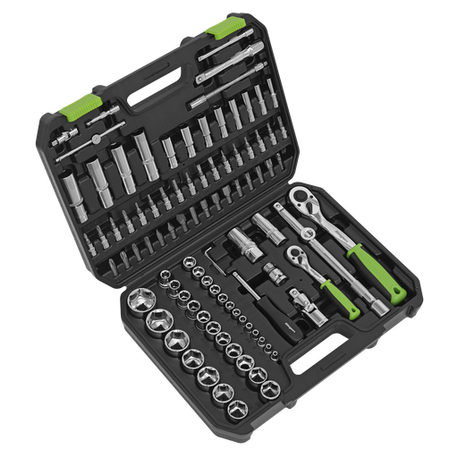 [S01210] Siegen Socket Set 1/4" & 1/2"Sq Drive 94pc