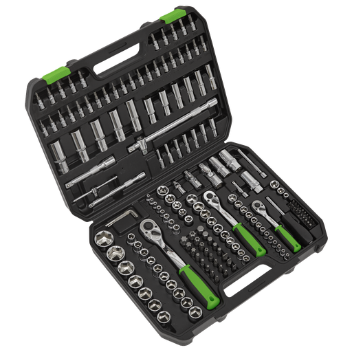 [S01211] Siegen Socket Set 1/4", 3/8" & 1/2"Sq Drive 171pc