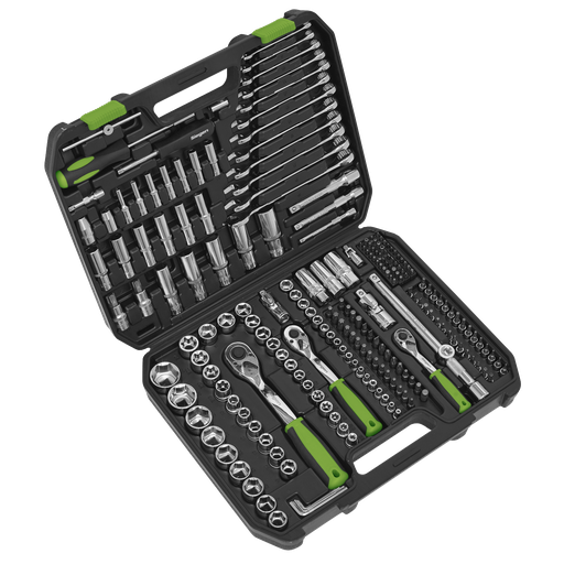 [S01212] Siegen Socket Set 1/4", 3/8" & 1/2"Sq Drive 219pc